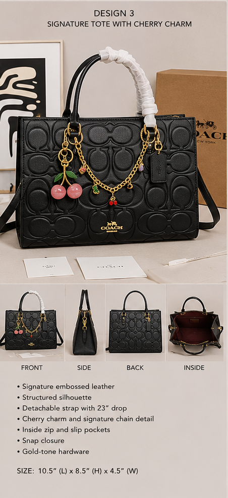 Med. Black Coach Bag