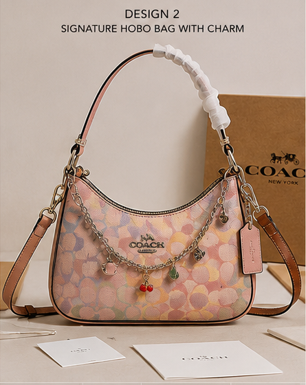 Med. Baby Pink Coach Bag